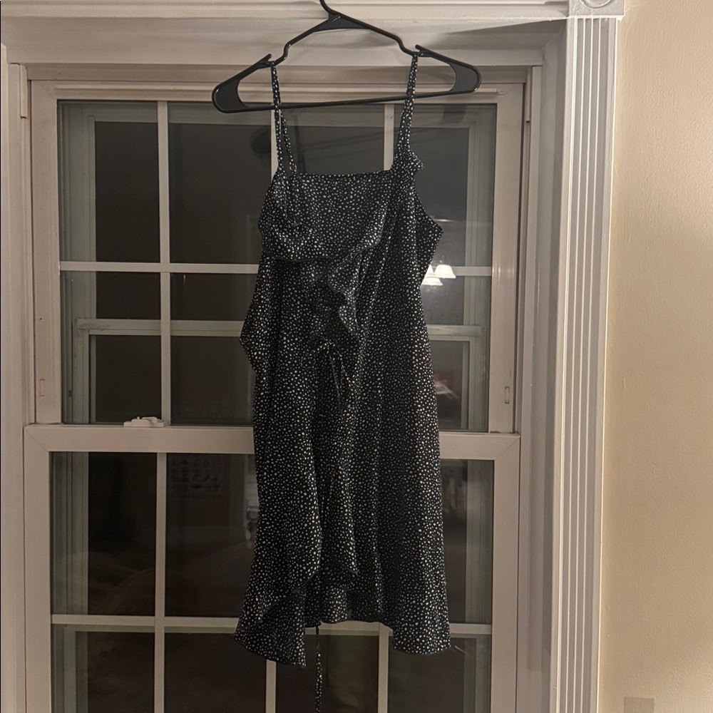 SHEIN Black Dress with White Dots